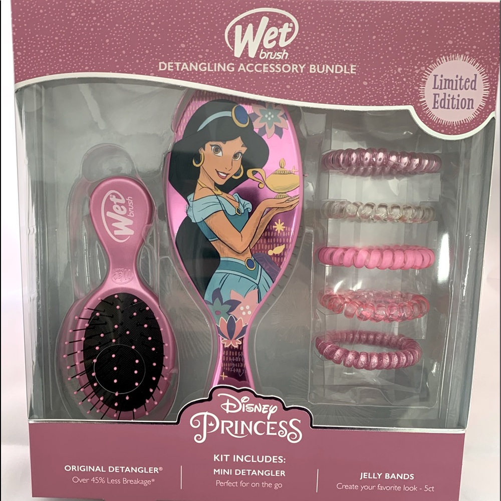 Disney Princess Jasmine Wet Brush Detangler Bundle